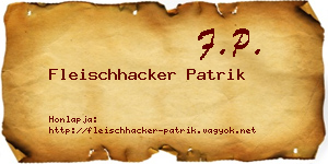 Fleischhacker Patrik névjegykártya